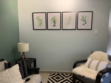Painting titled "Olives" by Richard Mangold, Original Artwork, Watercolor Mounted on artwork_cat.