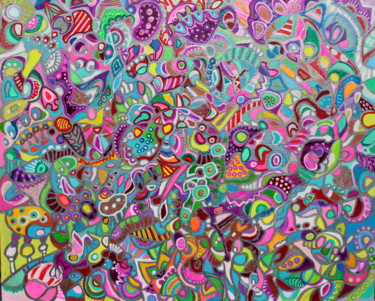 Marzipano 제목이 "Marzipano"인 미술작품 Veera Zukova로, 원작, 아크릴 나무 들것 프레임에 장착됨