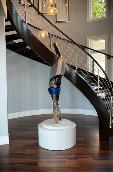 Sculpture titled "Infatuation" by Hunter Brown, Original Artwork, Metals