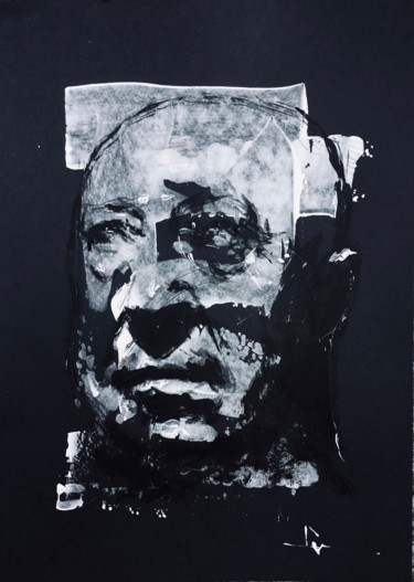 绘画 标题为“Portrait of Boltans…” 由Dominique Dève, 原创艺术品, 丙烯