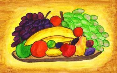 Fruits 绘画 标题为“Fruits” 由Irina Afonskaya, 原创艺术品, 水彩