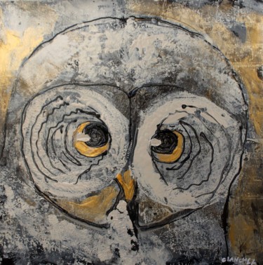 绘画 标题为“Owl#03” 由Camille Sanchez, 原创艺术品, 丙烯