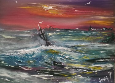 Peinture intitulée "Pnl#18" par Pascal Jung, Œuvre d'art originale, Huile
