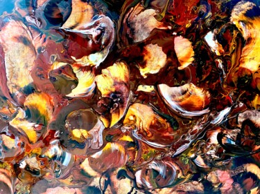 Peinture intitulée "Automne" par Emma Laroche, Œuvre d'art originale, Acrylique