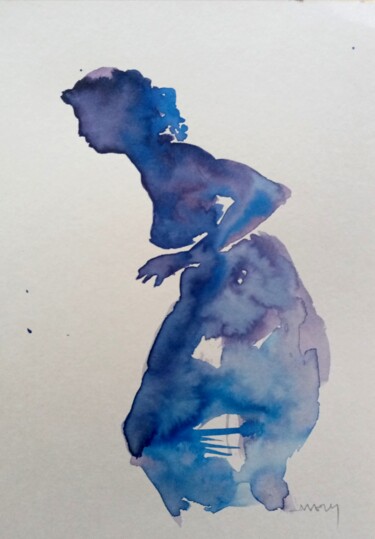 Peinture intitulée "Encre Sans titre" par Sandrine Wely, Œuvre d'art originale, Encre