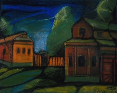 Drawing titled "Nature before bad w…" by Aleksandr Glukhov, Original Artwork, Pastel
