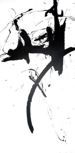 绘画 标题为“Black 117x” 由Rosi Roys, 原创艺术品, 丙烯