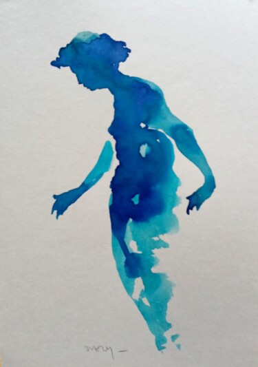 Peinture intitulée "Encre Sans titre 2" par Sandrine Wely, Œuvre d'art originale, Encre
