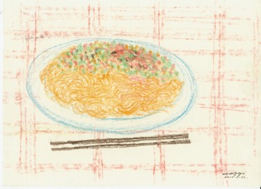 绘画 标题为“新疆拉面” 由怡 张, 原创艺术品, 粉笔