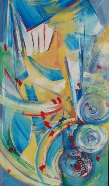 Peinture intitulée "Avec Lui, nous fero…" par Anne-Frédérique Ferret, Œuvre d'art originale, Huile