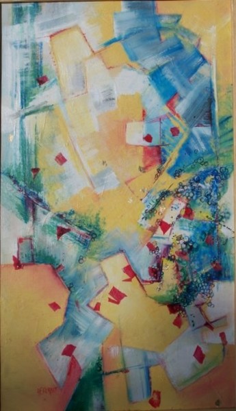 Peinture intitulée "Comme un père qui a…" par Anne-Frédérique Ferret, Œuvre d'art originale, Huile