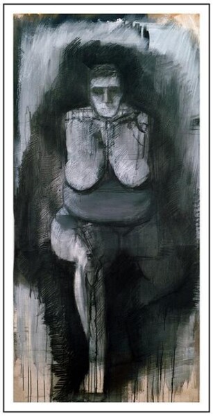 绘画 标题为“Nude from Academy 5” 由Dario Raffaele Orioli, 原创艺术品, 丙烯