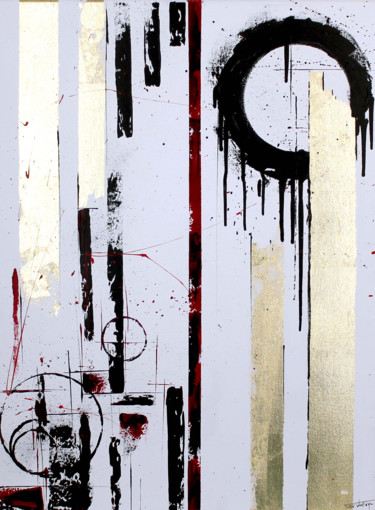 Painting titled "Golden Trip" by Tristan Wendlinger, Original Artwork, Acrylic
