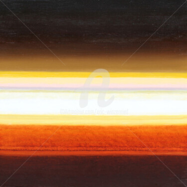 Painting titled "Paysage de la baign…" by Eric Winzenried, Original Artwork, Oil Mounted on Wood Stretcher frame