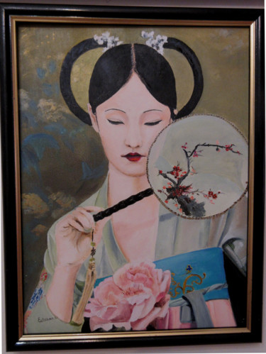 Peinture intitulée "Akimi" par Renée Estebanez, Œuvre d'art originale, Huile