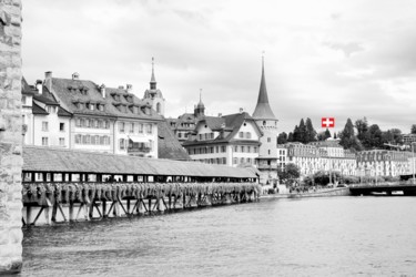 Photography titled "Chapel bridge in Lu…" by Magico110, Original Artwork, Digital Photography