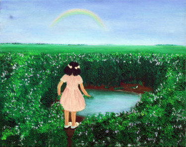 绘画 标题为“蜥蜴” 由怡 张, 原创艺术品, 油