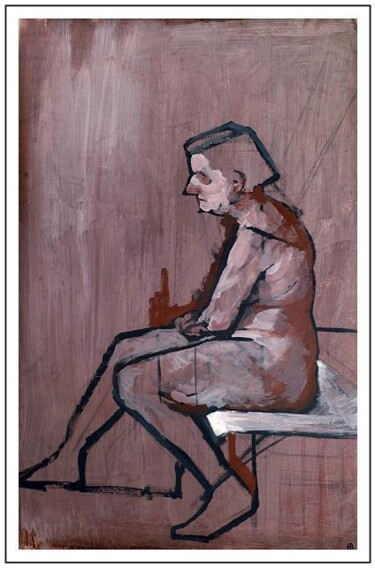 绘画 标题为“Nude from the Acade…” 由Dario Raffaele Orioli, 原创艺术品, 丙烯