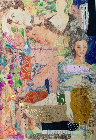 图画 标题为“Liberté” 由Cecile Augis, 原创艺术品, 圆珠笔