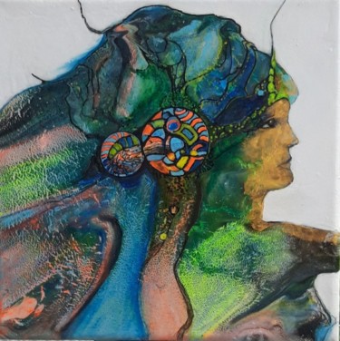Painting titled "Dryade" by Irene Mitawski, Original Artwork, Acrylic