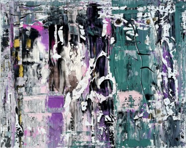 Painting titled "Abstraction 18-21" by Jean François Guelfi, Original Artwork, Acrylic