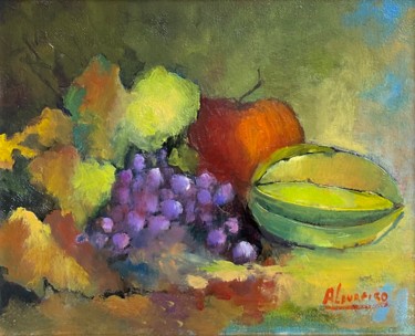 绘画 标题为“Still life” 由Aluizio Loureiro, 原创艺术品, 油 安装在木板上