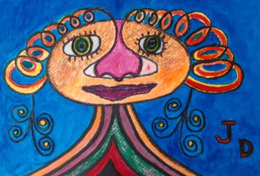Peinture intitulée "Les Boucles de Chev…" par Jacques Desvaux (JD), Œuvre d'art originale, Acrylique