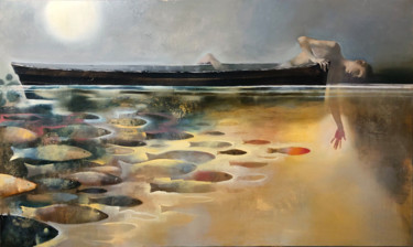 Malarstwo zatytułowany „River” autorstwa Oleg Tchoubakov, Oryginalna praca, Olej