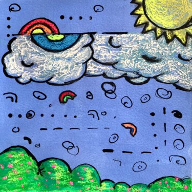 Rainbows and Sunshine 绘画 标题为“Rainbows and Sunshi…” 由Brittany Ellis, 原创艺术品, 丙烯
