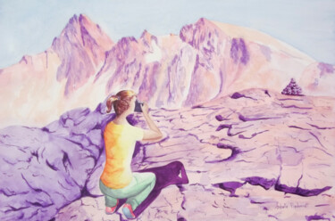 Peinture intitulée "Aquarelle originale…" par Isabelle Redonnet, Œuvre d'art originale, Aquarelle