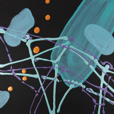 Schilderij getiteld "Perplexity 07" door Alice Juno, Origineel Kunstwerk, Acryl