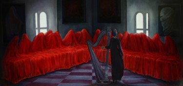 绘画 标题为“Уроки Преображения” 由Валерий Семенихин, 原创艺术品, 油 安装在木质担架架上