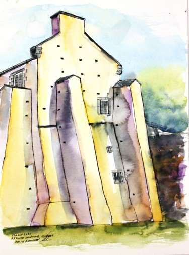 Redoute Dauphine du parc de l'artillerie à Québec Drawing titled "Redoute Dauphine du…" by René Blanchet, Original Artwork, Ink