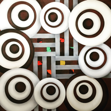 Schilderij getiteld "The silent Grey: Fi…" door Inge Coolen, Origineel Kunstwerk, Olie