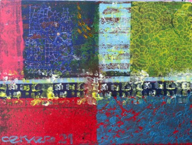 「Little  things」というタイトルの絵画 Leopoldo Cervera Gonzálezによって, オリジナルのアートワーク, アクリル ウッドストレッチャーフレームにマウント