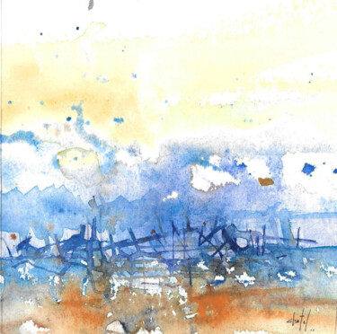 Peinture intitulée "sans titre  24" par Bernard Chatel, Œuvre d'art originale, Aquarelle