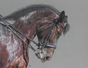 Dessin intitulée "Arion" par Sab Arts, Œuvre d'art originale, Pastel