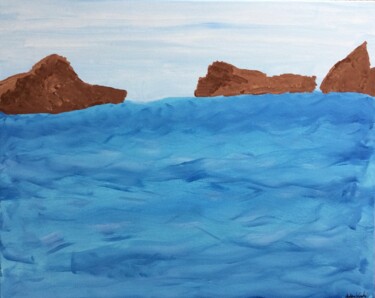 Painting titled "Serene" by Adam Kamhi, Original Artwork, Acrylic