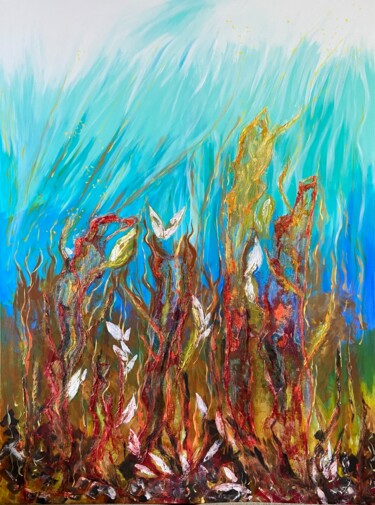 绘画 标题为“Elements Series: Ai…” 由Lourdes Rivera -Lulu, 原创艺术品, 丙烯