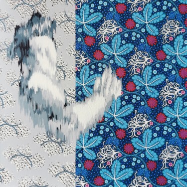 Peinture intitulée "Arabesque" par Elena Soroka, Œuvre d'art originale, Tempera Monté sur Châssis en bois