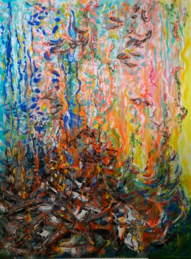绘画 标题为“Unwanted Memories,…” 由Lourdes Rivera -Lulu, 原创艺术品, 丙烯
