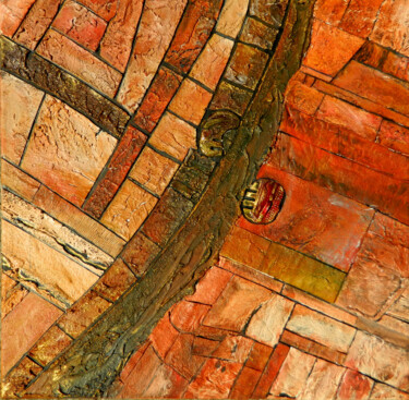 Painting titled "August 31 - sun pro…" by Sorin Niculae Lazar, Original Artwork, Acrylic Mounted on Wood Stretcher frame