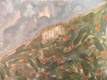 「les collines de la…」というタイトルの絵画 Giulia Archerによって, オリジナルのアートワーク, オイル その他の剛性パネルにマウント