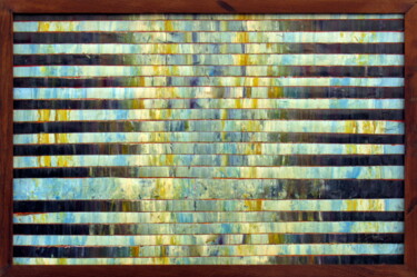 Collages titled "Equinoctial sky" by Claudio Boczon, Original Artwork, Oil Mounted on Wood Panel