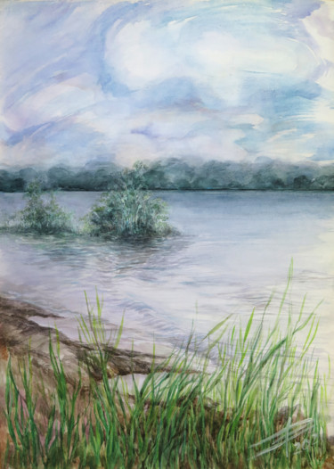 Peinture intitulée "Transparency of the…" par Lyudmila Chupina, Œuvre d'art originale, Aquarelle