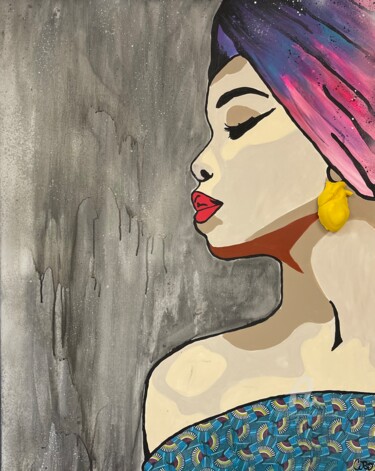 绘画 标题为“BLACK WOMEN” 由Cobo, 原创艺术品, 丙烯