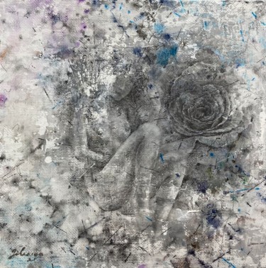 "“Rose”-62" başlıklı Tablo Jiyou Piao tarafından, Orijinal sanat, Tebeşir
