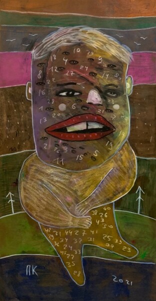 Pittura intitolato "Quarantine. Second…" da Pavel Kuragin, Opera d'arte originale, Pastello