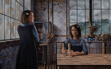 Morceaux de Femmes Painting titled "Morceaux de Femmes" by Manuel Dampeyroux, Original Artwork, Oil
