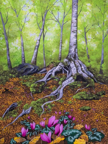 Pittura intitolato "Autumn in Bloom" da Alice Asnaghi, Opera d'arte originale, Acrilico